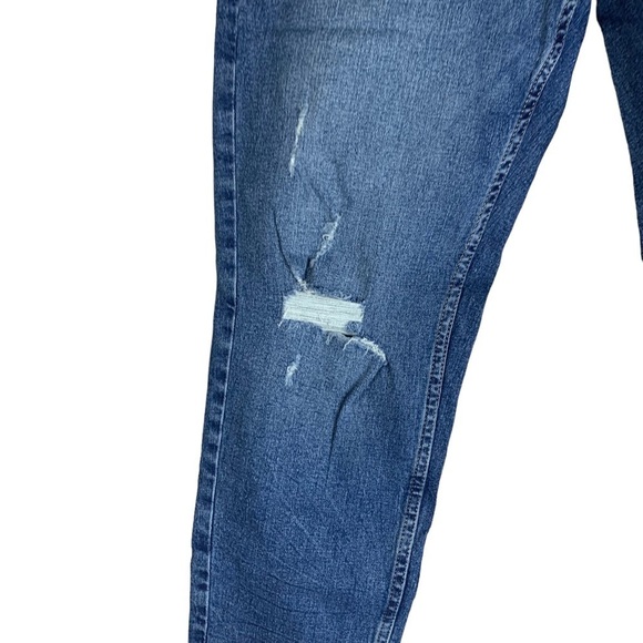 Calvin Klein New Distressed Mid Rise Boyfriend Jeans Size 27 Roll Up or Down - Picture 8 of 10